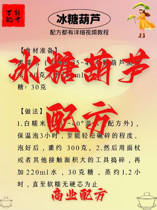 糖葫芦达人独家秘方：让你轻松做出晶莹剔透的美味糖葫芦
