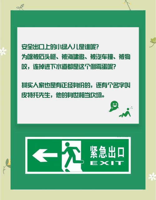 安全出口标志上的小绿人叫什么名字？你认识它吗？